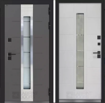 Дверь Тундра Плюс с терморазрывом и стеклопакетом